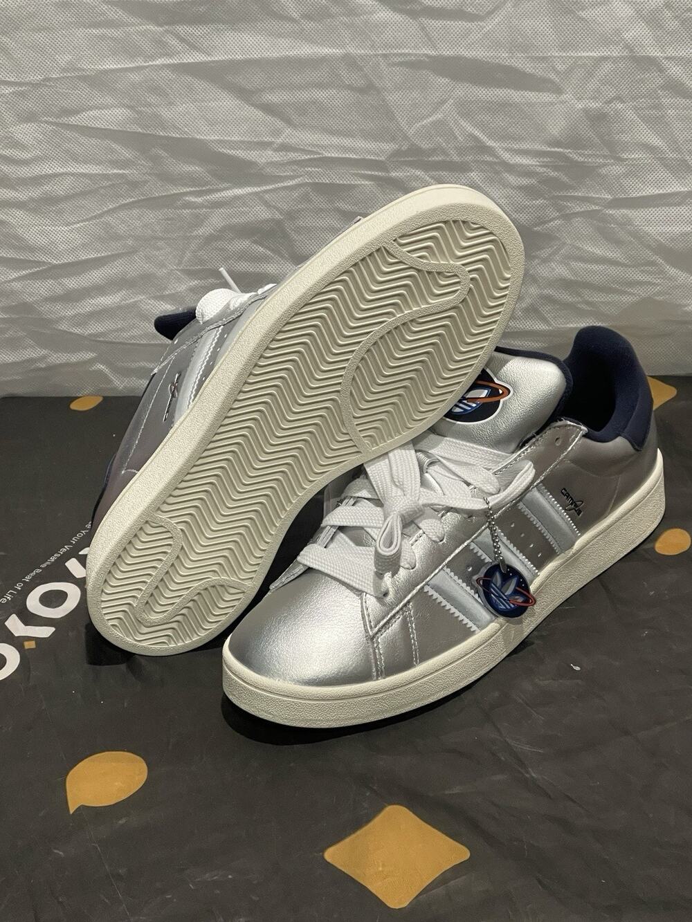 New Men’s 11 Adidas Originals Campus 00s Houston Space Silver Metallic KJ3830